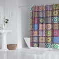 thumbnail image 2 of Pink Diverse Mandala Pattern Shower Curtain 72"x84" ,Bathroom Decorative Shower Curtains Set with 12 Hooks,Modern Waterproof Washable Shower Curtain, 2 of 6