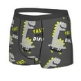 thumbnail image 2 of Junzan Cute Dinosaur Skate On Grey Background Mens Underwear Boxer Briefs For Men’s - Medium, 2 of 9