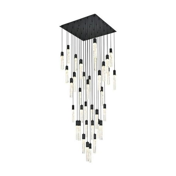 Elegant Lighting Aurora 42 inch Chandelier in Black