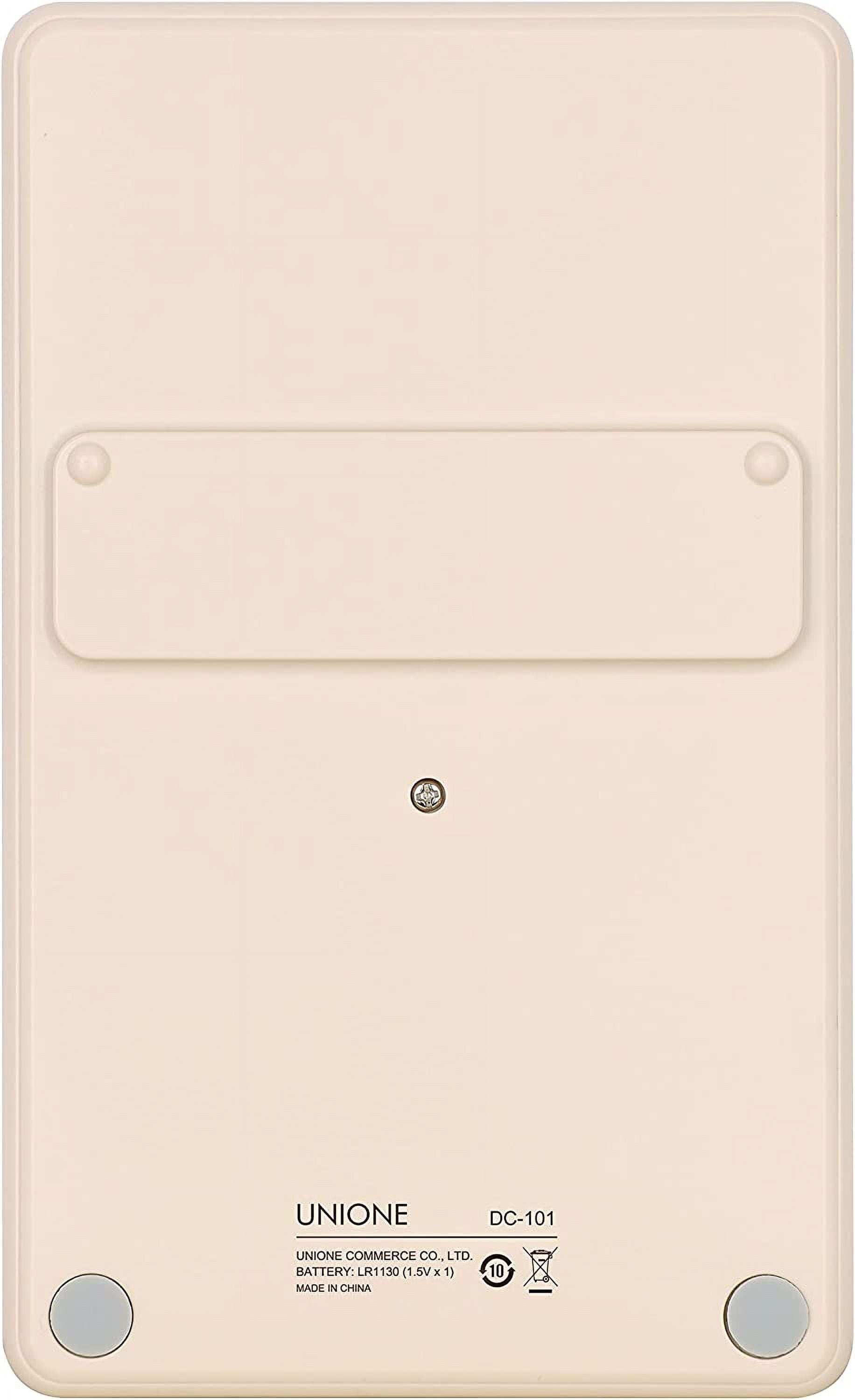 Pocket & Desktop Beige Calculator with a Bright LCD, Dual Power Handheld Desktop. Color. Business, Office, High School