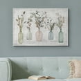 thumbnail image 3 of PixonSign Canvas Print Wall Art Wood Panel Flowers In Glass Vases Nature Wilderness Illustrations Modern Art Botanical Floral Farmhouse/Country Relax/Calm/Cozy for Bedroom - 32"x48", 3 of 5