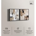 thumbnail image 2 of Modern Minimalist Abstract Pair Canvas Print Boho Wall Decor Set by Art Remedy, Black Frame, 16 x 20, 2 of 6