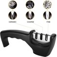 thumbnail image 2 of Knife Sharpener, Professional Ergonomic Design 3 In 1 Manual System Knife Sharpener, Anti-slip Manual Sharpeners, 2 of 5