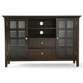 thumbnail image 2 of Acadian SOLID WOOD 53 inch Wide Transitional TV Media Stand in Brunette Brown For TVs up to 60 inches, 2 of 7