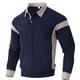 thumbnail image 4 of Ceisia Men's Spring Gift Color Blocked Zipper Turndown Collar Long-Sleeve Blouse - Fashion Casual Sporty Daily T-shirt, 4 of 8