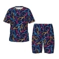 thumbnail image 1 of Balery Multicolor Bowling Conjunto de Pijama Infantil de Manga Corta con Estampado – Ropa de Dormir de Algodón Suave-X-Large, 1 of 6
