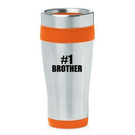 

Orange 16oz Insulated Stainless Steel Travel Mug #1 Brother MIP