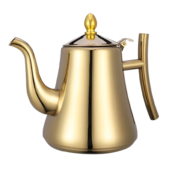 ACDANC Tea Kettle for Stove Top Stainless Steel Teapot Golden 1Pcs