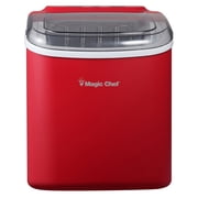 Magic Chef Portable Countertop Ice Maker, 27 Lbs. per Day, Red