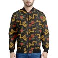thumbnail image 4 of Sudadera con capucha y cremallera con estampado de dragón chino, chaquetas estampadas en 3D para hombre, chaqueta informal de moda con cuello alto, ropa, 4 of 5