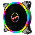 thumbnail image 1 of COOLMOON 12cm Ventilador de refrigeración DC 12V Grande 4 pines Mute Rainbow Chasis Radiador Tmvgtek Componentes de la computadora, 1 of 2
