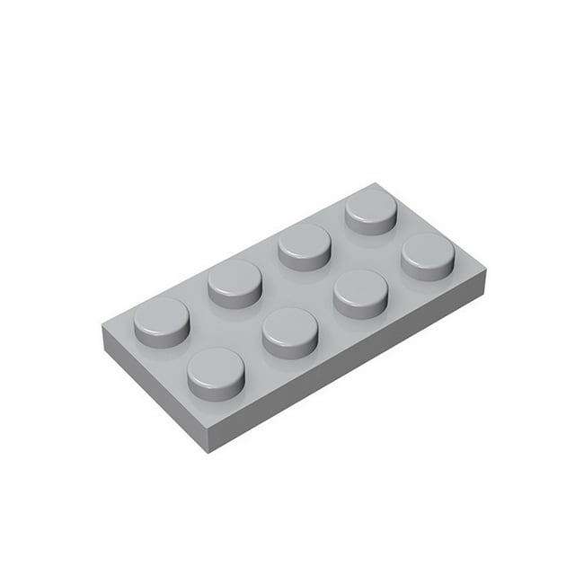 Lot 3020 Plate Thin Figure 2x4 Dots Bricks Toys For Technical Buildings Blocks Gift Compatible with Assemblage DIY MOC Light Grey 10PCS