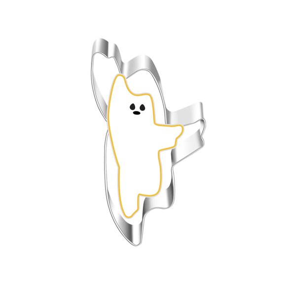 Wadada 5Pcs Halloween Cookie Cutters, Stainless Steel Metal Halloween Cookie Cutter Shaped Mold - Pumpkin Ghost Bat Cat, Holiday Decorations Party Supplies, Stainless Steel Holiday Biscuit Cutter