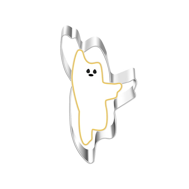 Ensemble de Découpoirs de Pâtisserie en Acier Inoxydable en Forme de Fantôme d'Halloween 5 Pcs 7 cm x 7,2 cm à 7 cm x 3,5 cm Va au Lave-Vaisselle