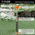 thumbnail image 2 of Taylor ClearVu Rain Gauge 5-inch Capacity with Jumbo Easy-View in Clear and Orange, 2 of 6
