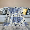 thumbnail image 2 of Orinice Baby Elephant Blanket, Soft and Comfortable Elephant Blanket, Star Heart Shaped, Blue Grey Fluffy Fluffy Elephant Blanket, Suitable for Kids Newborn Boy Girl Birthday Gift, Crib, 2 of 6