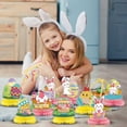 thumbnail image 2 of JHEHF 9 PCS Easter Honeycomb Centerpieces Cute Rabbit & Eggs Tabletop 3D Table Honeycomb Decor for Tiered Tray Mantel Shelf Table Decor, 2 of 8