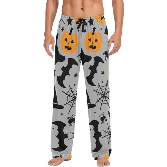GZHJMY Halloween Motif Pajama Pants For Men, Men's Separate Bottoms, Lounge Pants with Pockets, Christmas New Year Birthday Gifts, X-Large, Christmas New Year Birthday Gifts, X-Large