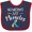 Navy and Red, variant on Inktastic No Mistakes, Just Miracles Down Syndrome Awareness Boys or Girls Baby Bib