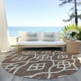 thumbnail image 6 of Addison Rugs Chantille Indoor/Outdoor Transitional Scrolls Chocolate Washable Round Rug, 8' x 8', 6 of 6