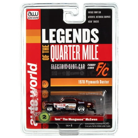 Aw Legends Sc369 R26 Slot Car 1970 Plymouth Duster Tom The Mongoose Mcewen