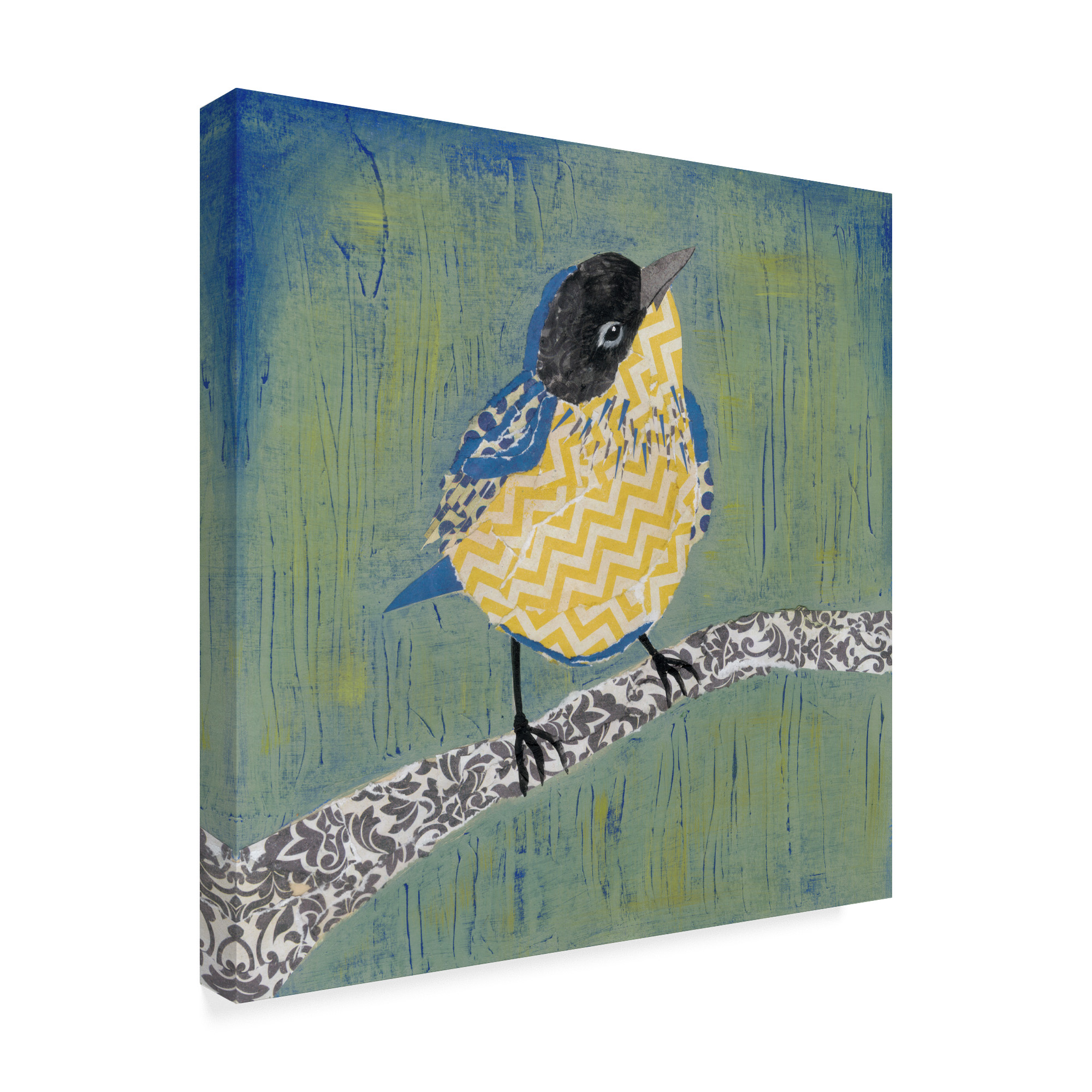 Trademark Fine Art 'Patchwork Wren II' Canvas Art by Grace Popp