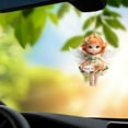 thumbnail image 7 of 100Fens Cute Little Girl Pendant Acrylic Pendant Car Rearview Mirror Flat Pendant Holiday Gift, 7 of 7