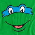 thumbnail image 3 of Teenage Mutant Ninja Turtles Leonardo Smile Kids T Shirt for Youth Boys and Girls, Kelly Green, Large, 3 of 5