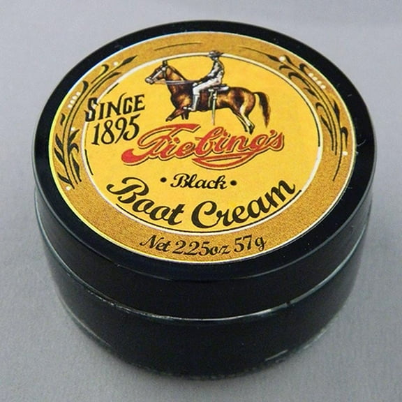 Fiebing's Boot Cream Polish 2.25 oz Jar for Smooth Grained Leather (Delicate Cream)