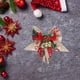 thumbnail image 5 of Decoraciones Del Árbol de Navidad 2025 Colgante Del Arco de Navidad con Decoración de la Caja de Regalo Del Árbol de Navidad Lino Impreso de la Carta Del Arco de los Ornamentos Del Árbol de Navidad, 5 of 6