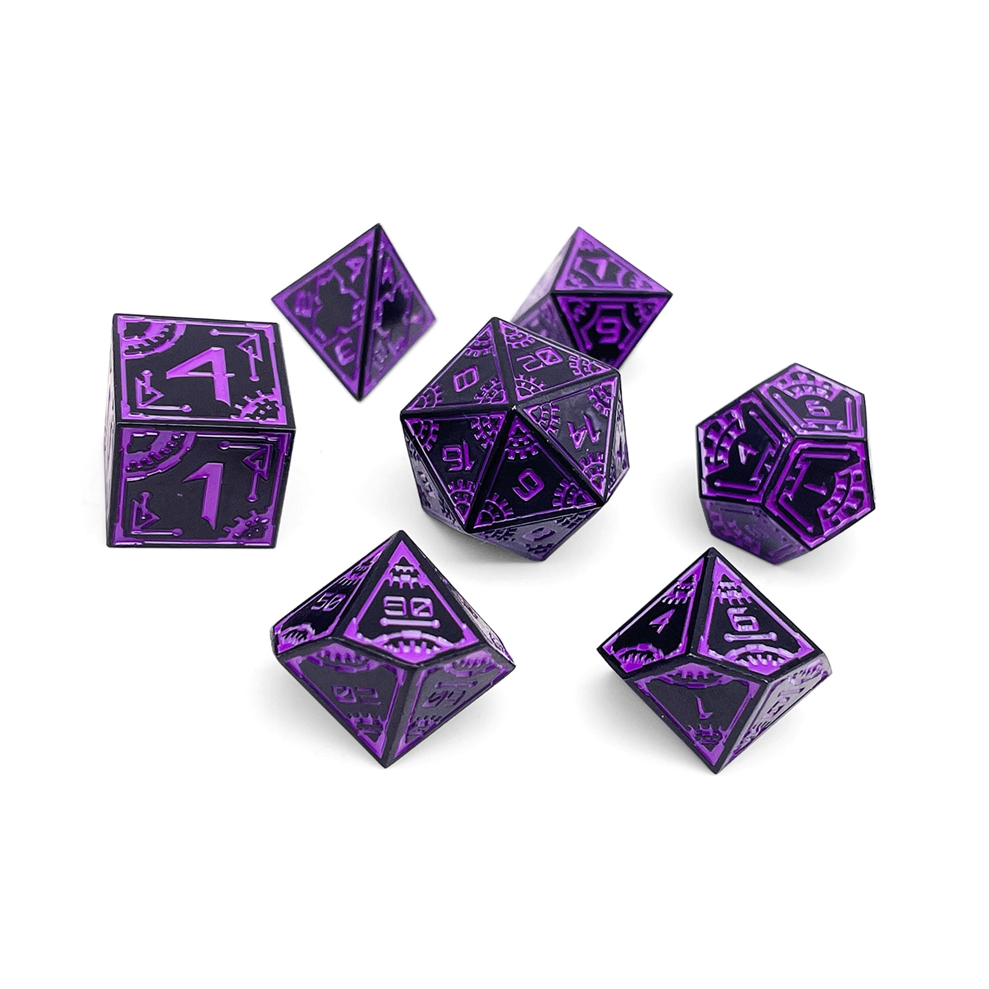 DnD Dice | Wormhole - Space Dice 7 Piece RPG Set | Norse Foundry