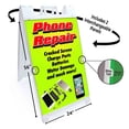 thumbnail image 2 of Phone Repair (24" X 36") Deluxe A-Frame Signicade, Includes 2 Removable Panels & Stand, 2 of 4