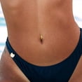 thumbnail image 2 of Barras para el ombligo de acero inoxidable JSDDE de 14 g, piercing para el ombligo con forma curva invertida, joyería corporal, 2 of 5