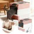 thumbnail image 2 of Enclosed Cat Litter with Removable Drawer Integrated Odor Filter and for Superior Indoor Feline Hygiene, 2 of 5