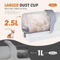 thumbnail image 2 of Professional Pet Grooming Vacuum Kit, Cordless Low Noise Dog Cat Hair Clippers with 2.5L Dust Cup, 3 Suction Modes & 5 Grooming Tools, for Pets Shedding Trimmer, 2 of 8