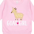 thumbnail image 3 of Inktastic Goat Girl Farm Animal Toddler Sweatshirt, 3 of 4