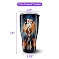 thumbnail image 5 of Happy Halloween Vampire Brittany Spaniel BOO with Pumpkins Fun and Spooky 30oz Stainless Steel Tumbler Insulated Cup with Lid Brittany Dog Lover Gifts Idea - 00018, 5 of 5