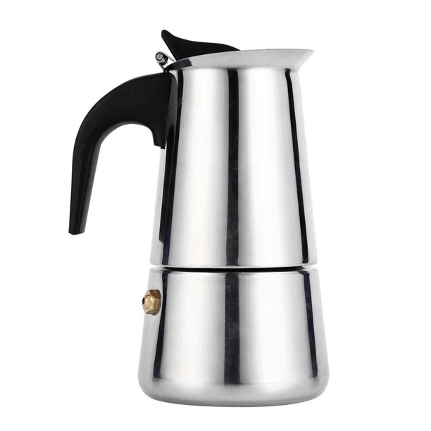 Lv. life Stainless Steel Percolator Moka Pot Espresso Coffee Maker Stove Home Office Use (450ml