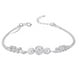 thumbnail image 2 of Flor de plata como el brocado de perlas de la estrella que se extiende pulsera ajustable S para las mujeres Hombre Papá Mamá Abuelo Novio Ella, 2 of 8