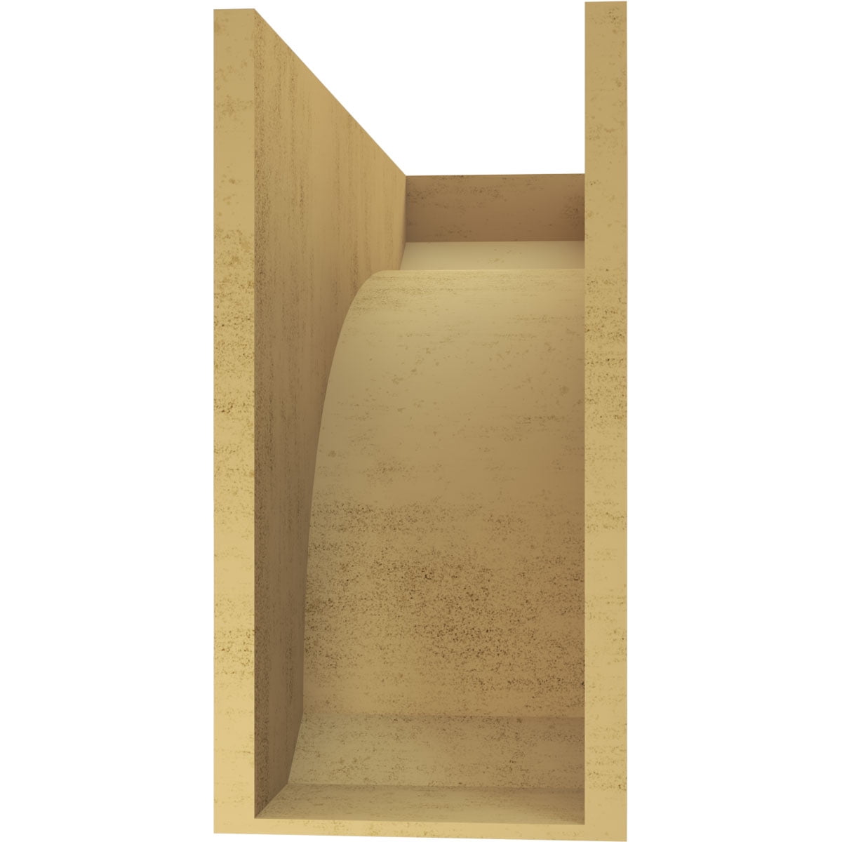 10"W x 30"D x 20"H Classic Legacy Rough Cedar Woodgrain TimberThane Corbel, Primed Tan