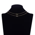 thumbnail image 4 of Women's Adult Simulated Diamonds Drop Double Necklace Set in14KT Gold Flash Plated, 4 of 6