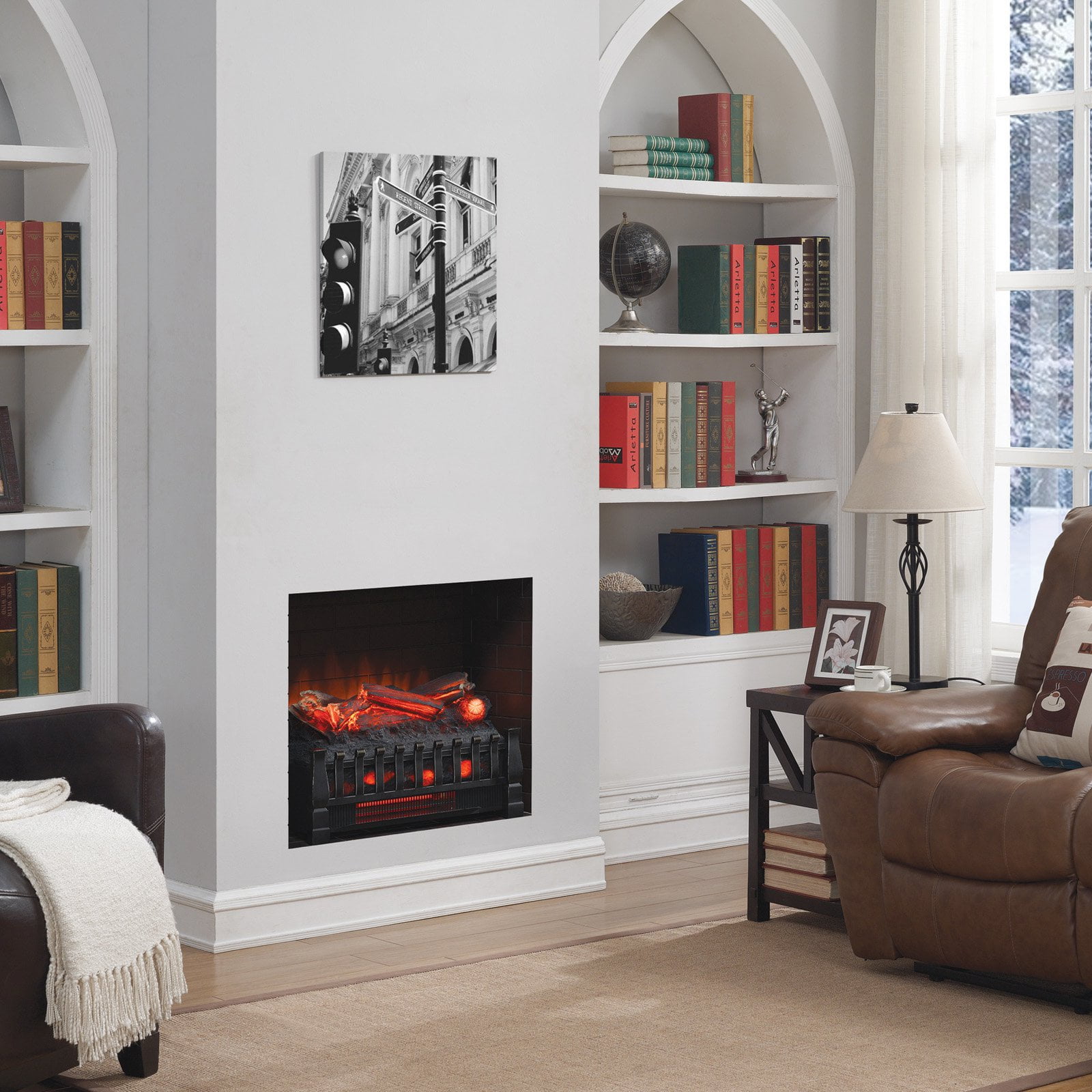 Infrared Quartz Log Set Heater With Realistic Ember Bed And Logs Infrared Quartz Log Set Heater With Realistic Ember Bed And Logs Black Com