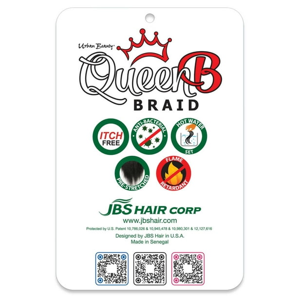 4 pack) QueenB 4X Value Pack Pre-Stretched Braiding Hair 50