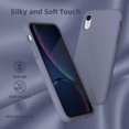 thumbnail image 4 of Compatible with iPhone XR Case 6.1 Inch, [Silky and Soft Touch] Premium Liquid Silicone Gel Rubber Full Body Drop Protection Phone Cover with Microfiber Lining, Lavender Gray, 4 of 14