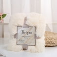 thumbnail image 3 of Kokovifyves Homes and Gardens Home Textile Soft Warm Shaggy Faux Throw Blanket Sofa Double Bed Blanket, 3 of 7