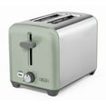 thumbnail image 1 of BELLA 2 Slice Toaster, Quick & Even Results Every Time, Wide Slots Fit Any Size Bread Like Bagels or Texas Toast, Drop-Down Crumb Tray for Easy Clean Up, Stainless Steel and Sage, 1 of 5