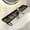 129#Black, variant on No Drill Freestanding Sink Faucet Storage Rack, U-Cutout Bathroom Counter Organizer Shelf, Perforated Mesh Top Quick Dry, Fits Basin Taps Unobstructed, Makeup Bottles Toothbrushes Wash Supplies