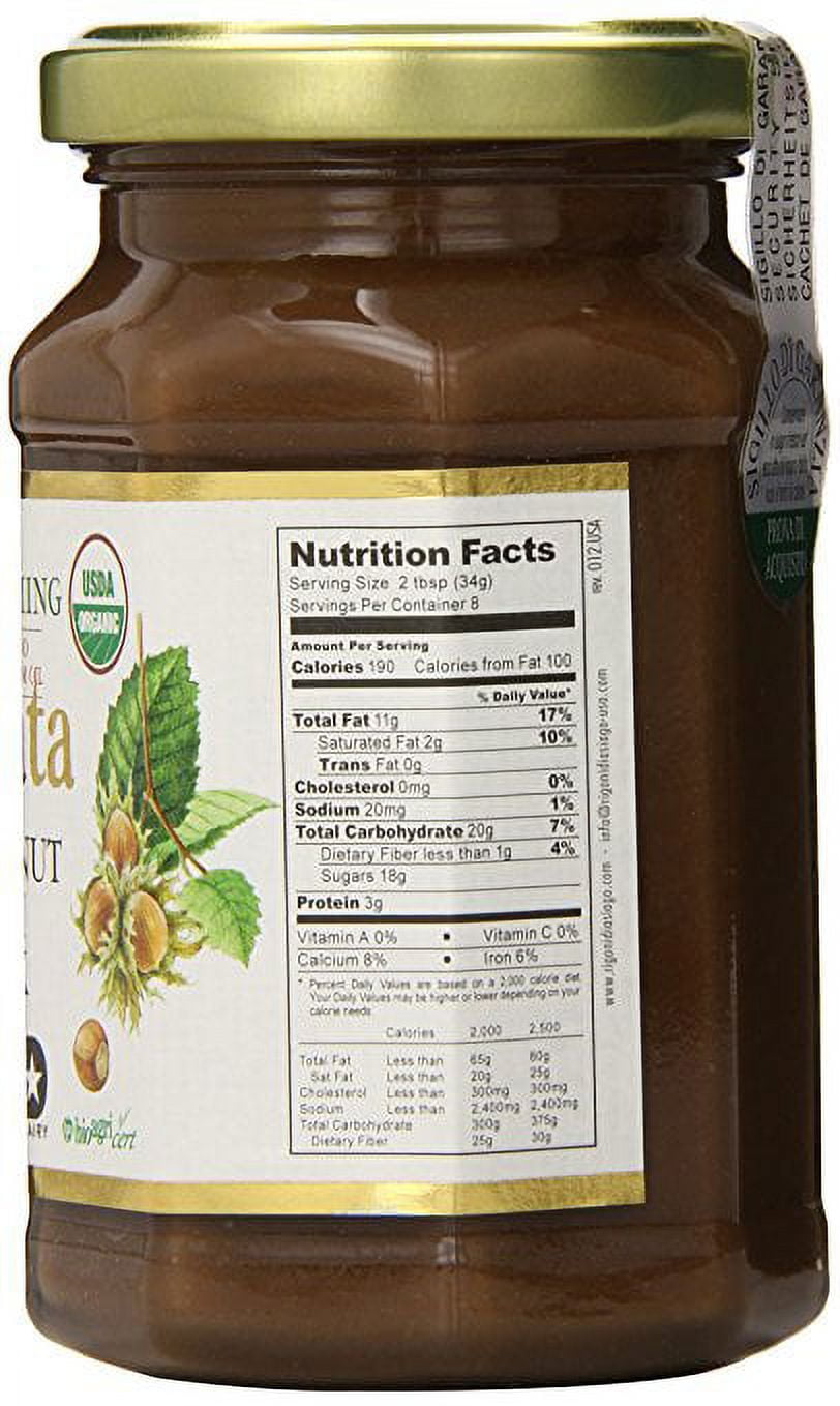 Nocciolata Organic Hazelnut Spread, 9.52 oz