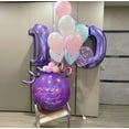 thumbnail image 4 of 40 Inch Big Number Balloons Purple Number 0 Balloon for Kids Birthday Party Self Inflating Foil Digit Balloon for Anniversary Graduations Birthday Party Decorations(Purple 0), 4 of 14