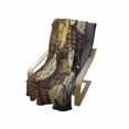 thumbnail image 4 of Fall Soft Flannel Fleece Throw Blanket, Different Colored Dry Maple Leaves and Various Alarm Clocks on Wooden Planks Print, Cozy Plush for Indoor and Outdoor Use, 50" x 60", Multicolor, by Ambesonne, 4 of 6